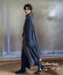 Contrast Color Long Knit Jacket